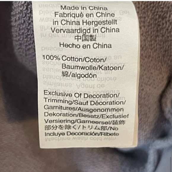 Madewell X Karen Walker Garment-Dyed Long Sleeve Crewneck Sweatshirt Size Medium - Picture 7 of 7